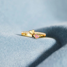 Load image into Gallery viewer, 18K Gold-Plated 925 Sterling Silver Double-Layered Ring