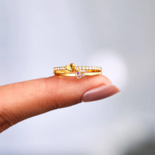 Load image into Gallery viewer, 18K Gold-Plated 925 Sterling Silver Double-Layered Ring