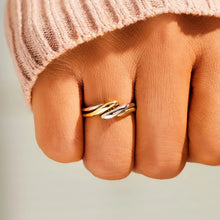 Load image into Gallery viewer, 925 Sterling Silver Twisted Open Ring