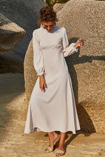 Load image into Gallery viewer, Puff Sleeve Flounce Dress