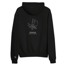 Load image into Gallery viewer, Show off your heritage and culture with this Srinagar Kashmir Champion hoodie now available in UK and US! The colorful print on 100% cotton shell, two-ply hood with a colored lining, and the instantly recognizable Champion logo on left sleeve all come together in this soft and durable hoodie that&#39;s made to last. 
