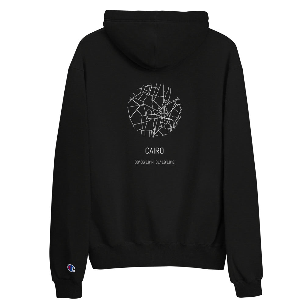 Show off your heritage and culture with this Cairo Egypt Champion hoodie now available in UK and US! The colorful print on 100% cotton shell, two-ply hood with a colored lining, and the instantly recognizable Champion logo on left sleeve all come together in this soft and durable hoodie that's made to last. 